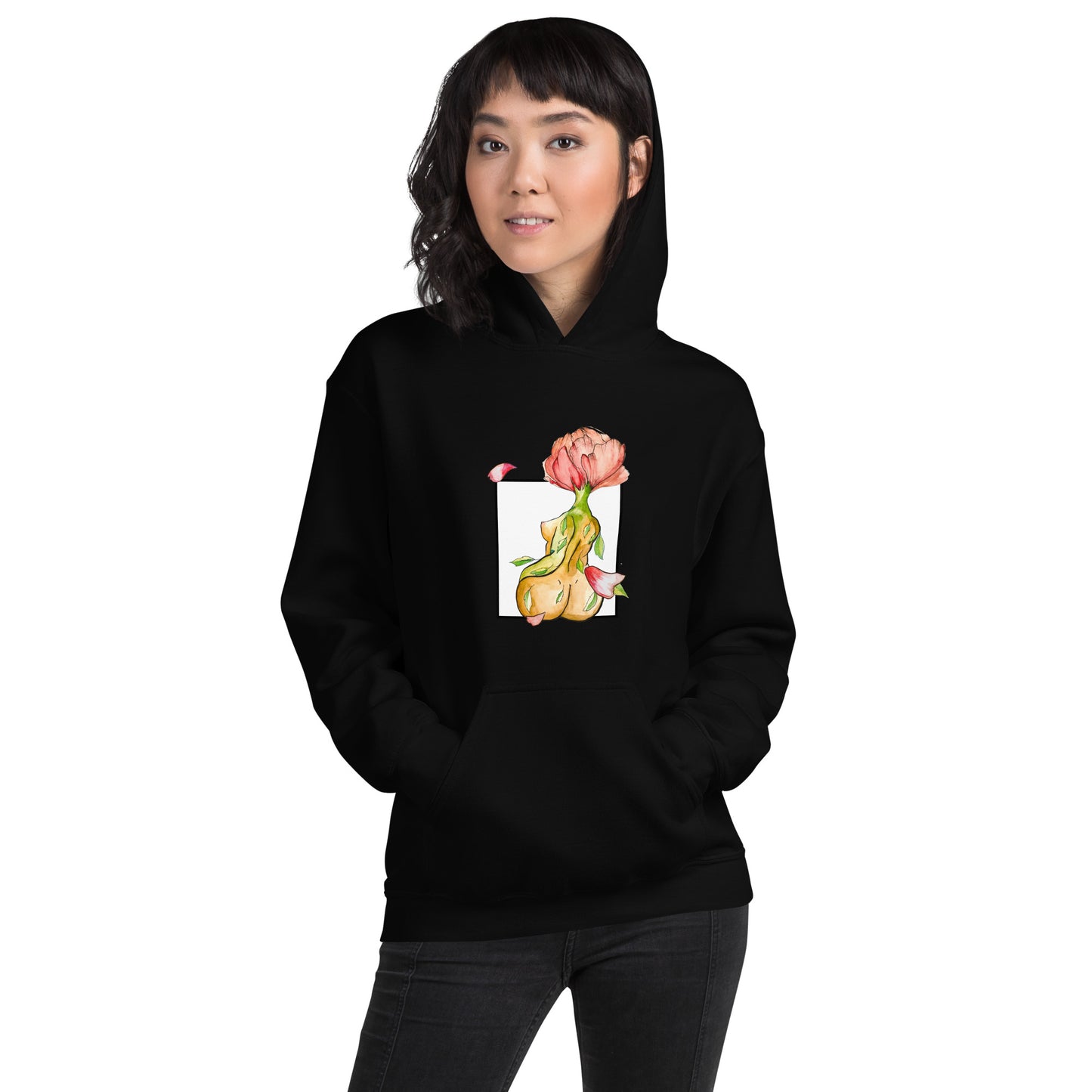 "A Peony's Edge" an AlexisisCreates Hoodie