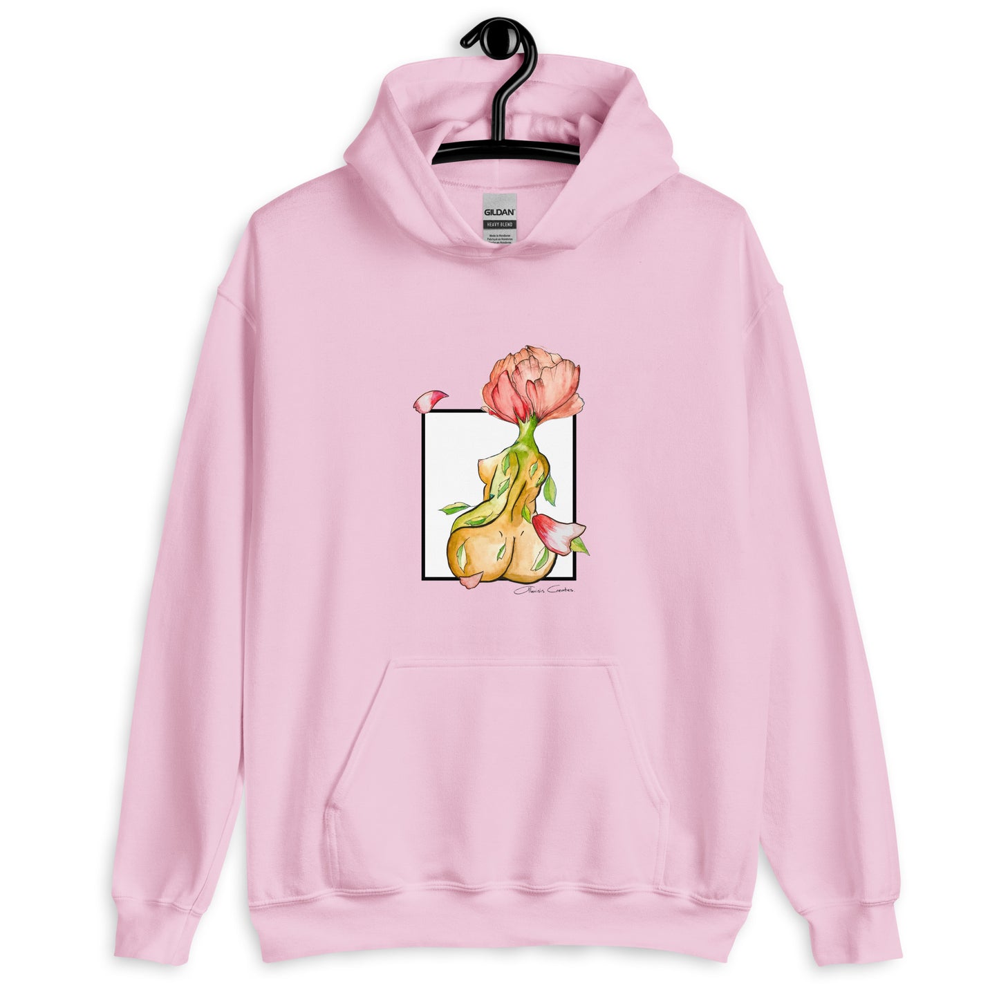 "A Peony's Edge" an AlexisisCreates Hoodie