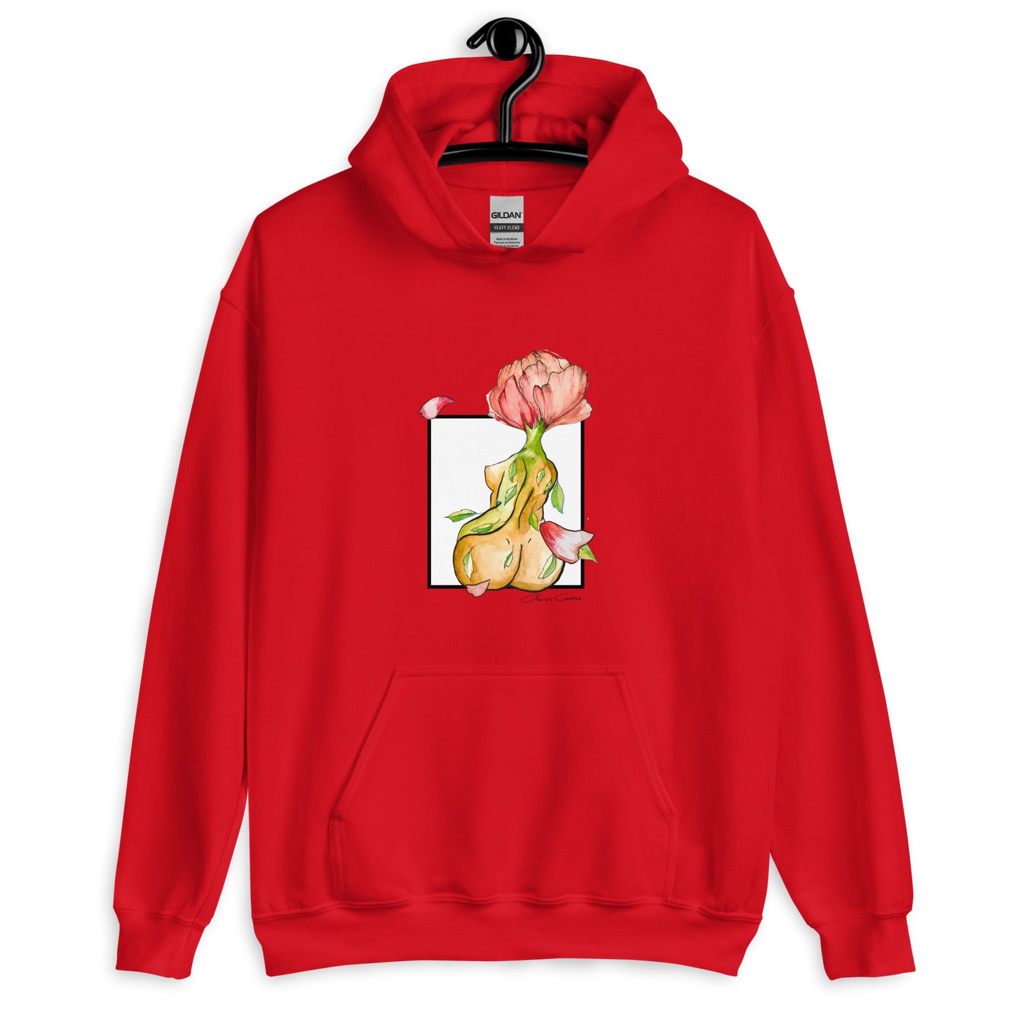 "A Peony's Edge" an AlexisisCreates Hoodie