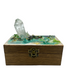 Green Moss & Quartz Wooden Box