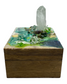 Green Moss & Quartz Wooden Box