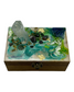 Green Moss & Quartz Wooden Box