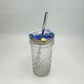 Blue Aqua Crystal Tumbler