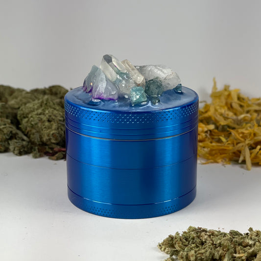 Luxe Aqua Quartz Crystal Grinder