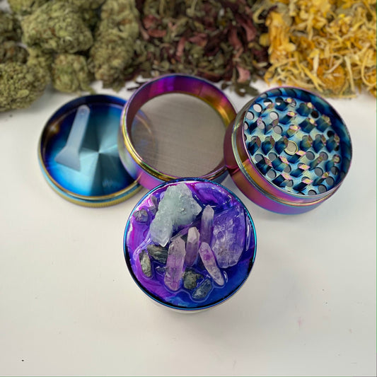 Luxe Aquamarine Crystal Grinder