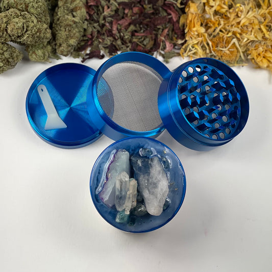 Luxe Aqua Quartz Crystal Grinder