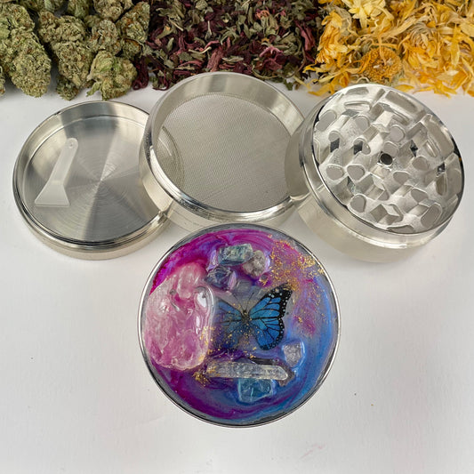 Butterfly Quartz Crystal Grinder