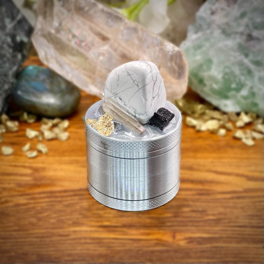 Mini Luxe Howlite Crystal Grinder