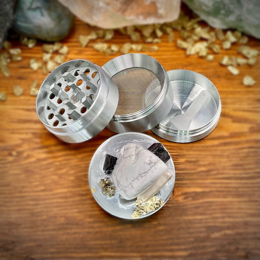 Mini Luxe Howlite Crystal Grinder