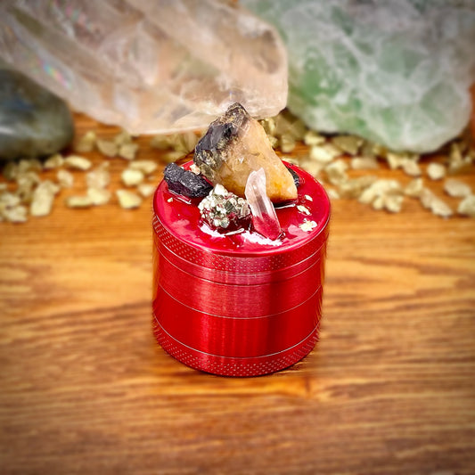 Mini Luxe Carnelian Crystal Grinder