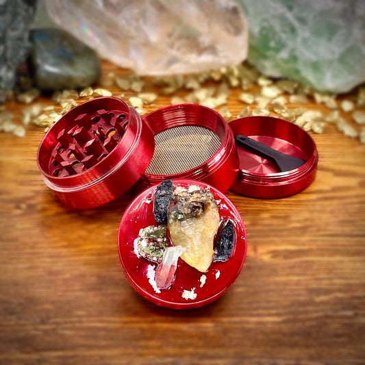 Mini Luxe Carnelian Crystal Grinder