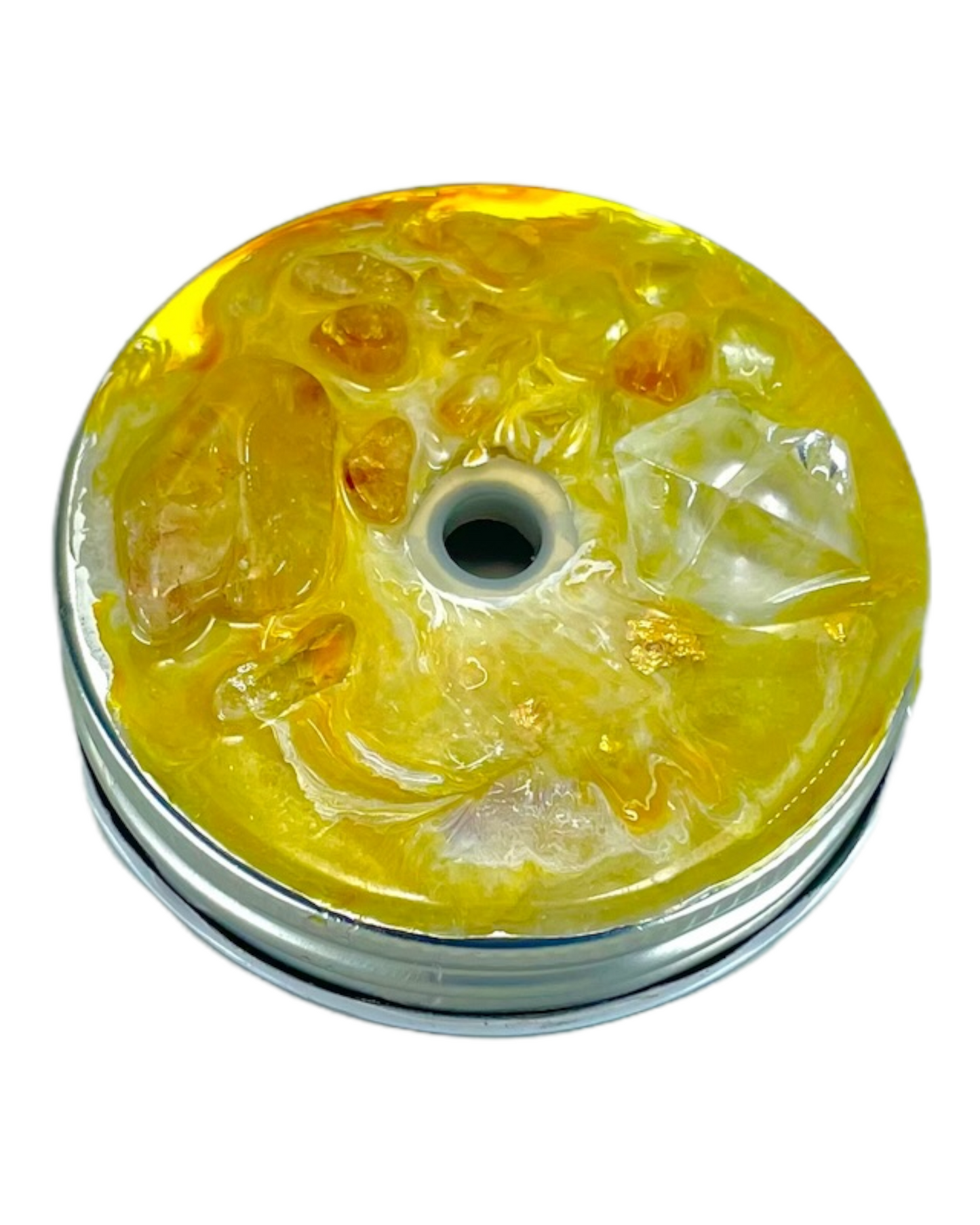 Yellow Citrine Crystal Tumbler