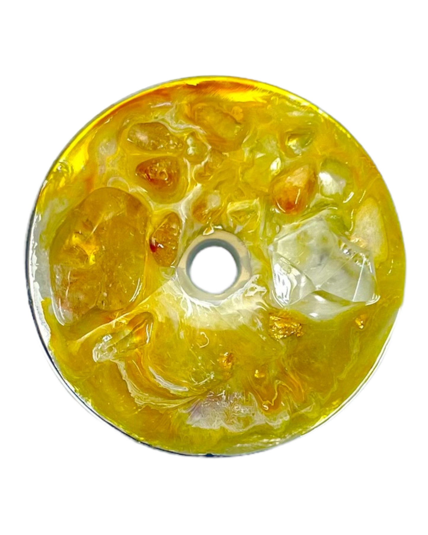 Yellow Citrine Crystal Tumbler