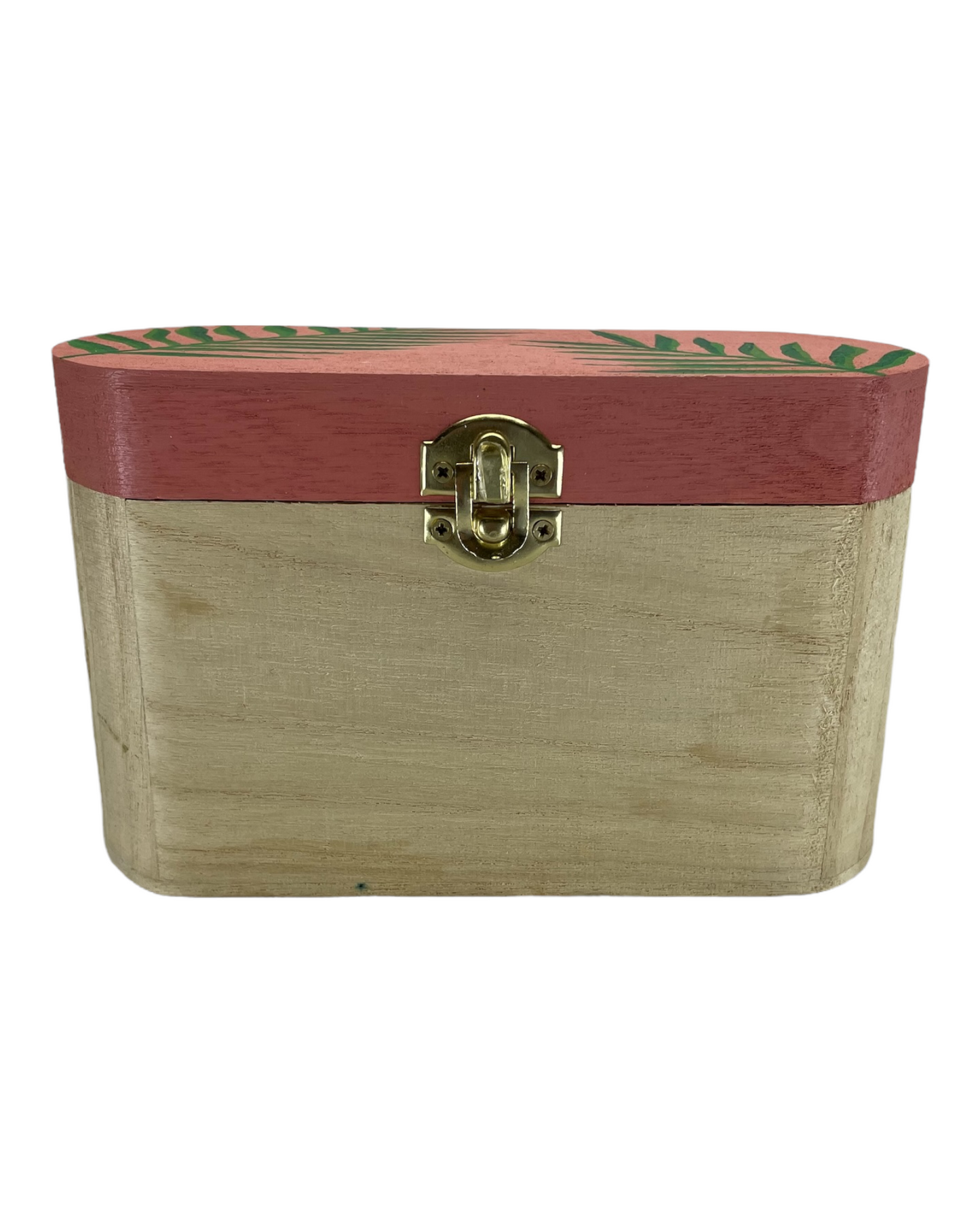 Pink & Palm Trees Wood Box