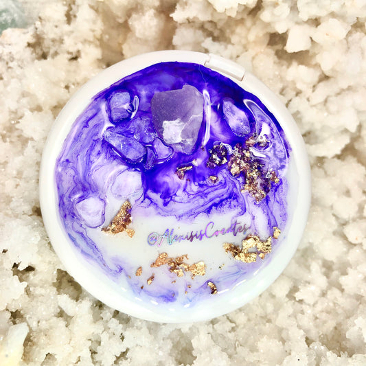 Amethyst Pocket Mirror