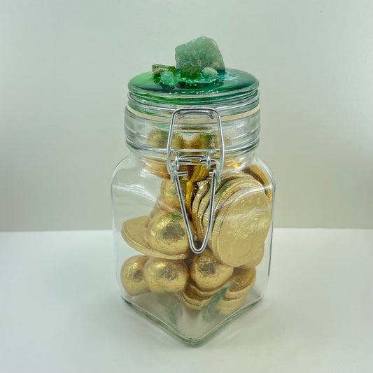 Med Green Aventurine Jar