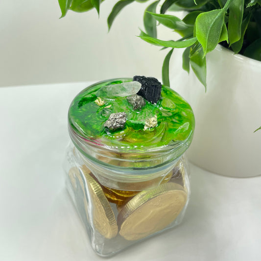 Mini Crystal Green Jar