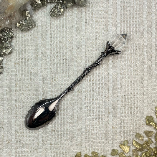 Black Crystal Tea Spoon