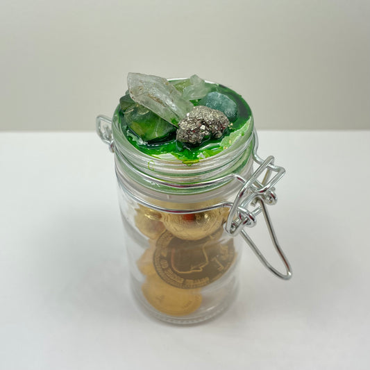 Mini Green Pyrite Jar