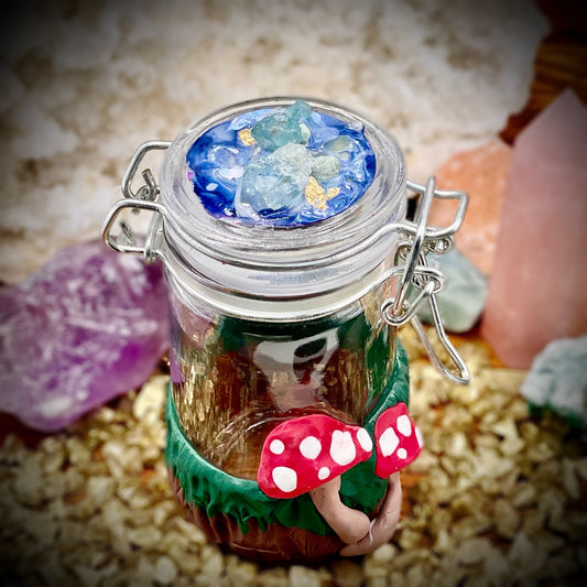 Mini Mushroom Crystal Jar