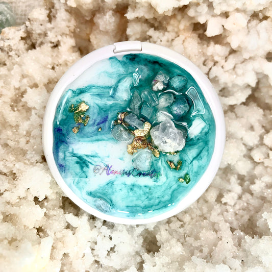 Celestite Pocket Mirror