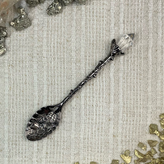 Black Crystal Tea Spoon