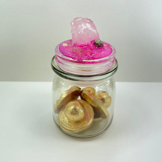 Small Rose Pink Jars