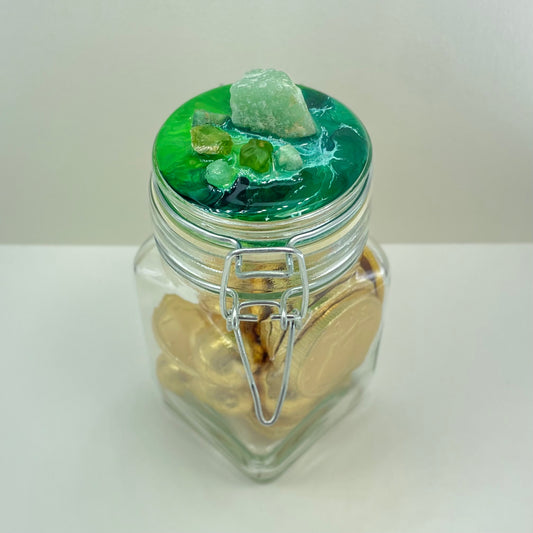 Med Green Aventurine Jar